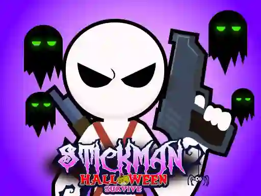 Игра Stickman Halloween Survive онлајн