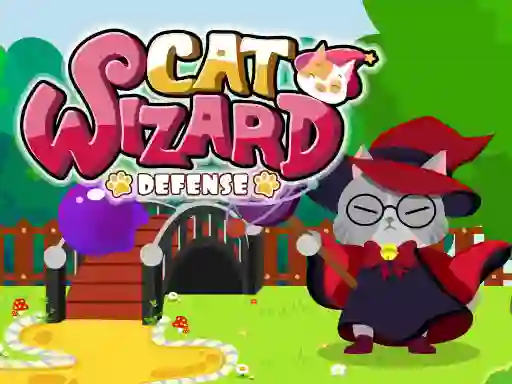 Игра Cat Wizard Defense онлајн