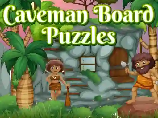 Игра Caveman Board Puzzles онлајн