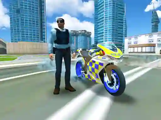 Игра Police Motorbike Traffic Rider онлајн
