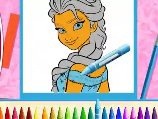 Игра The Princess Sisters Coloring онлајн