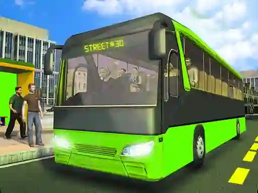 Игра City Passenger Coach Bus Simulator Bus Driving 3d онлајн