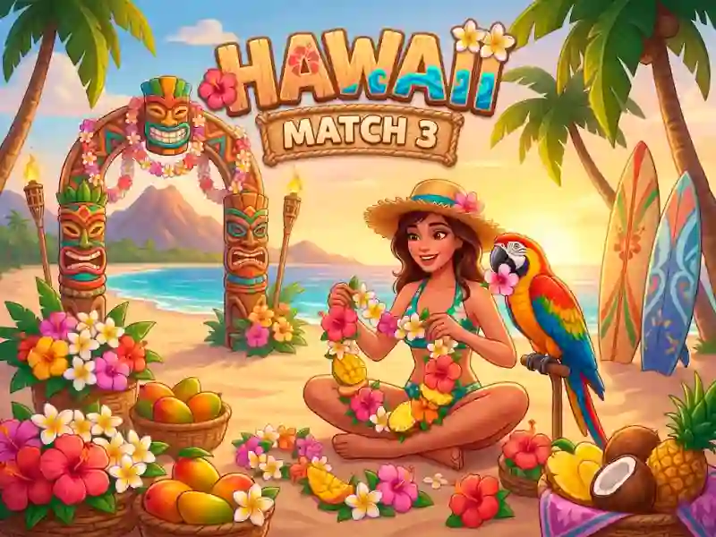 Игра Hawaii Match 3 онлајн
