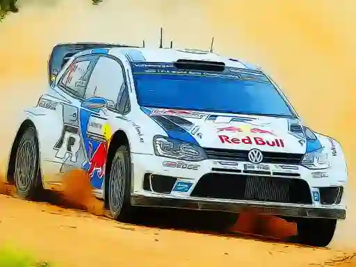 Игра Rally Car Driving Jigsaw онлајн