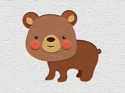 Игра Cartoon Bear Puzzle онлајн
