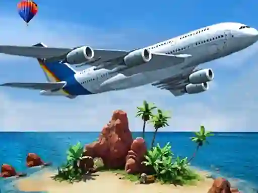 Игра Air plane Simulator Island Travel онлајн