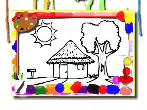 Игра Back To School: House Coloring Book онлајн