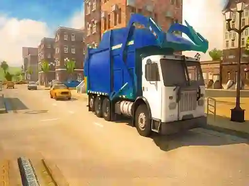 Игра Road Garbage Dump Truck Driver онлајн