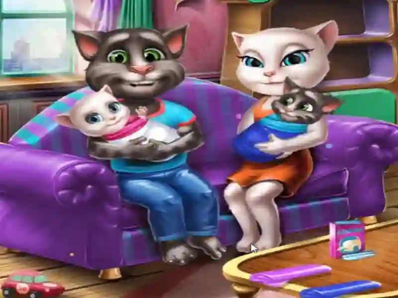 Игра Angela Twins Family Day онлајн
