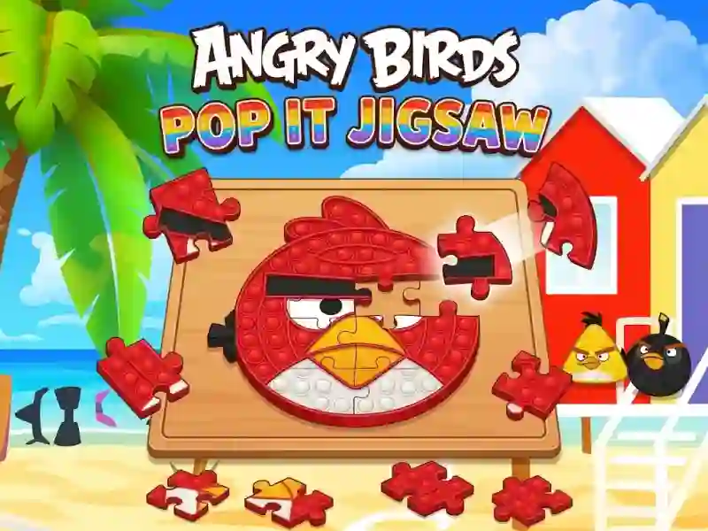Игра Angry Birds Pop It Jigsaw онлајн