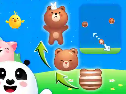 Игра Animal Merge: Bubble Shooter онлајн