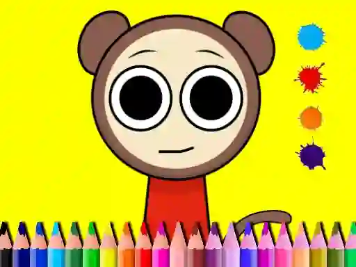 Игра Sprunki Valentine Coloring book онлајн