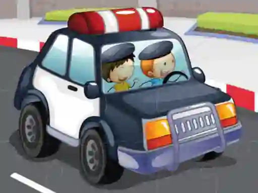 Игра Police cars jigsaw онлајн