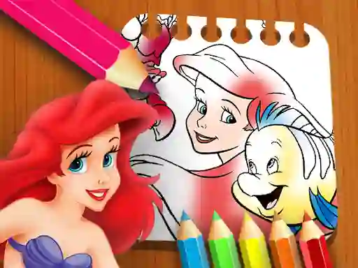 Игра The Little Mermaid Coloring Book онлајн