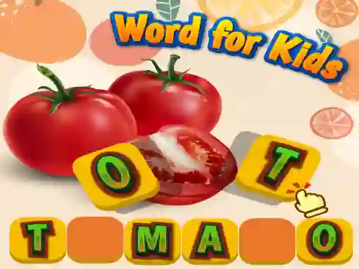 Игра Fruits and Vegetables Word for Kids онлајн