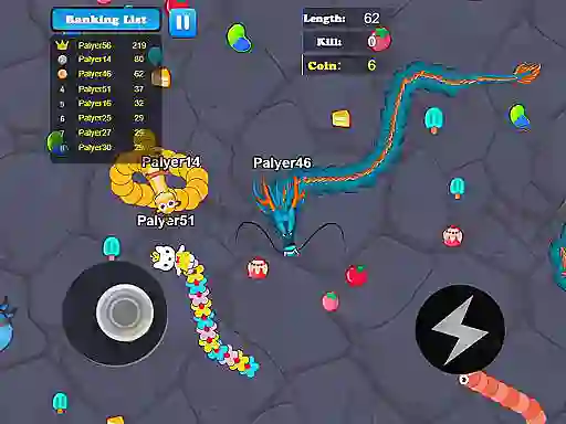 Игра Greedy Snake Multiplayer Duel онлајн