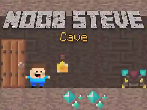 Игра Noob Steve Cave онлајн