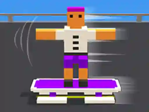 Игра Blocky Skater Rush онлајн