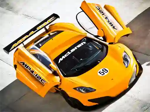 Игра McLaren GT3 Puzzle онлајн