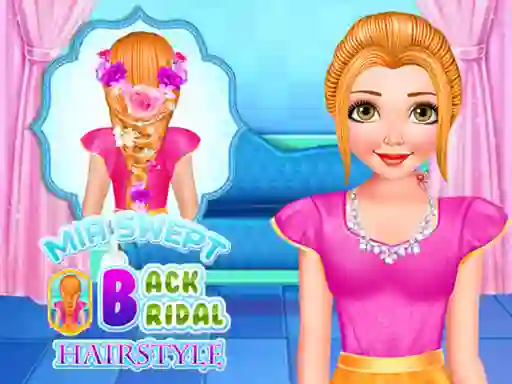 Игра Mia Swept Back Bridal Hairstyle онлајн