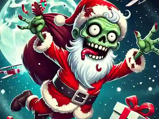 Игра Flappy Zombie Santa Christmas Game онлајн