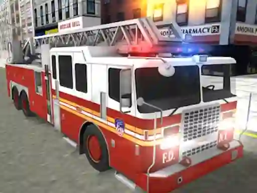 Игра Real Truck Fire Drive Sim онлајн