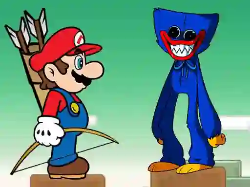 Игра Mario vs Huggy Wuggy онлајн