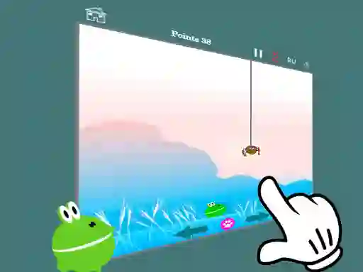 Игра Hunt feed the frog 2 онлајн