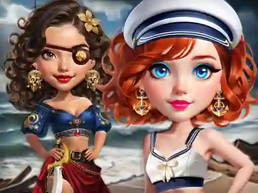 Игра Sailor Chic vs Pirate Charm онлајн