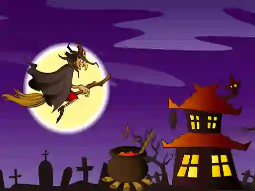 Игра Halloween Illustrations Jigsaw Puzzle онлајн