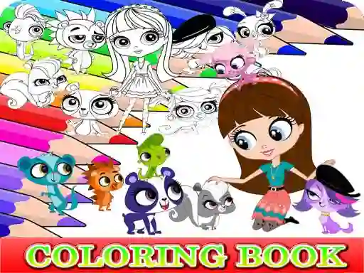 Игра Coloring Book for Littlest Pet Shop онлајн