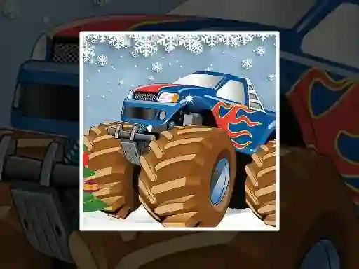 Игра Winter Monster Truck Puzzles онлајн