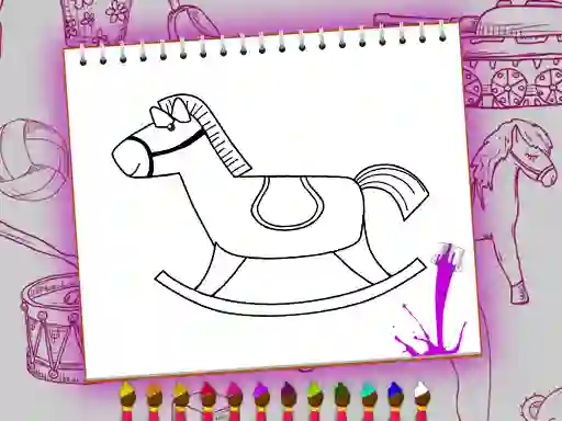 Игра Coloring Book: Toy Shop онлајн