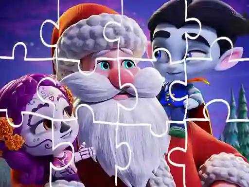 Игра Super Monsters Christmas Jigsaw онлајн