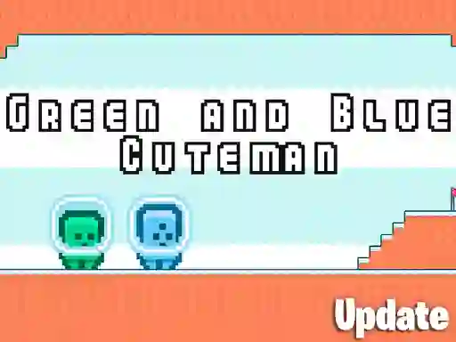 Игра Green and Blue Cuteman онлајн