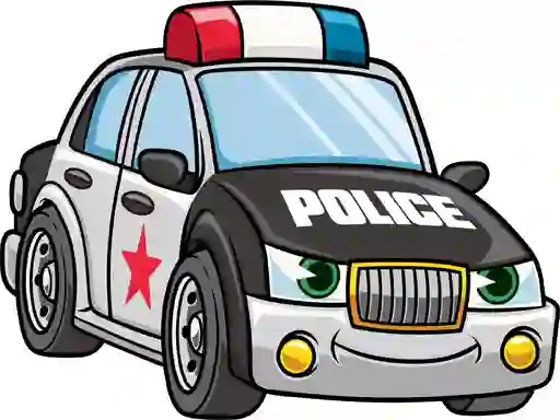 Игра Cartoon Police Cars Puzzle онлајн