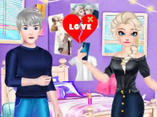 Игра Elsa Heart Break Time онлајн