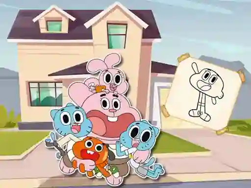 Игра World Of Gumball Coloring Game онлајн
