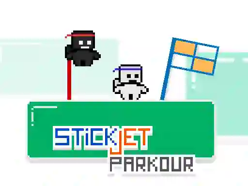 Игра StickJet Parkour онлајн