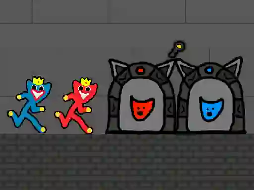 Игра Red and Blue Stickman Huggy 2 онлајн
