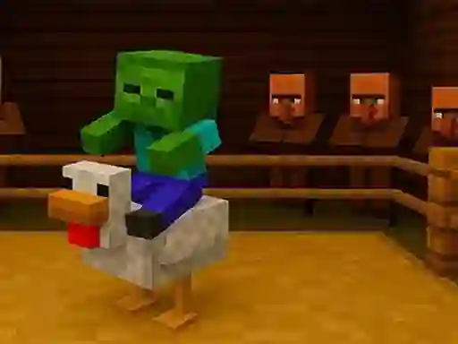 Игра Chicken Jockey hidden lava chicken онлајн