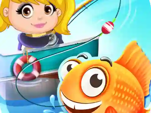 Игра Nastya Fishing game онлајн