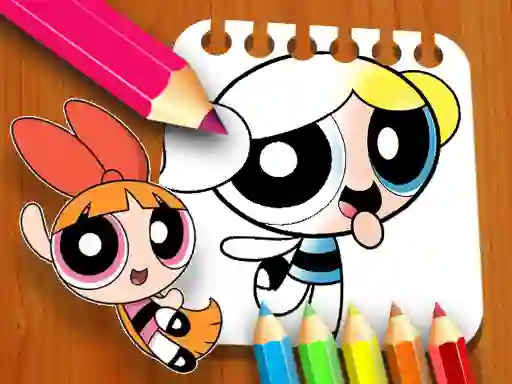 Игра The Powerpuff Girls Coloring Book онлајн