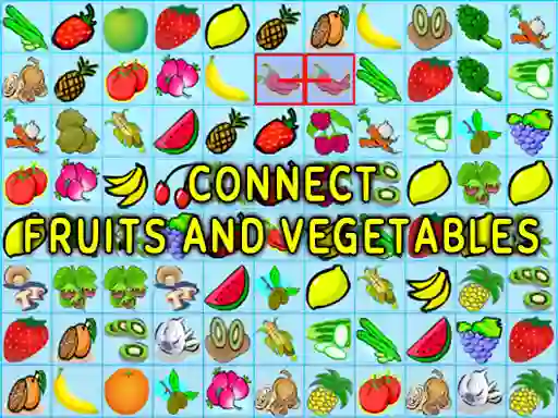 Игра Connect Fruits and Vegetables онлајн
