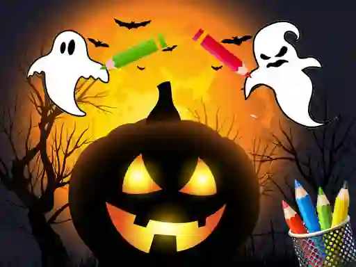 Игра Scary Party Coloring онлајн