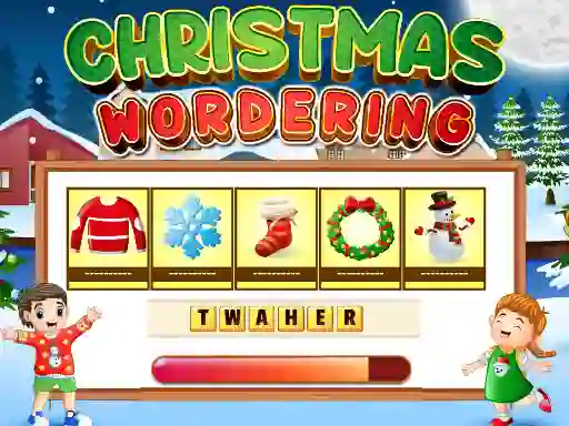 Игра Xmas wordering онлајн