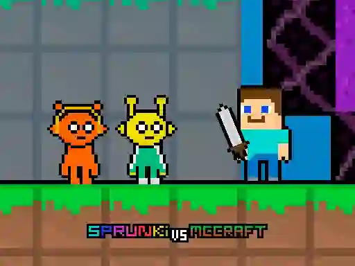 Игра Sprunki vs MCCraft онлајн