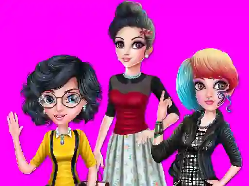 Игра College Girl Squad Fashion Dressup онлајн