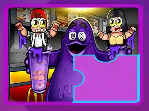 Игра Grimace Shake Puzzle онлајн