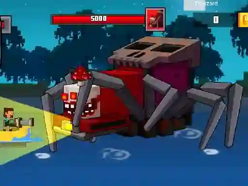 Игра Pirate Block Craft Monster Shooter онлајн